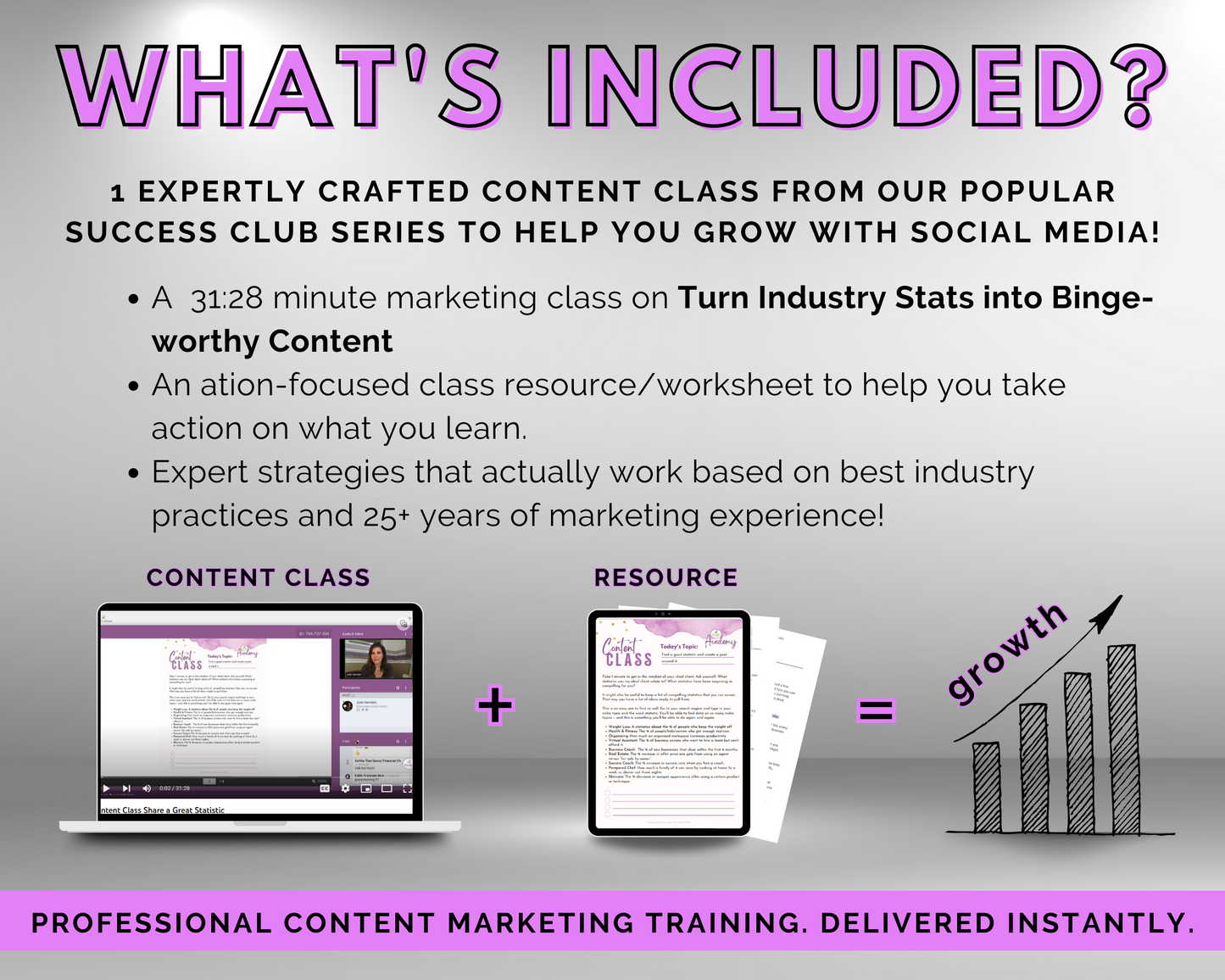 Content Class - Turn Industry Stats into Binge-worthy Content Masterclass