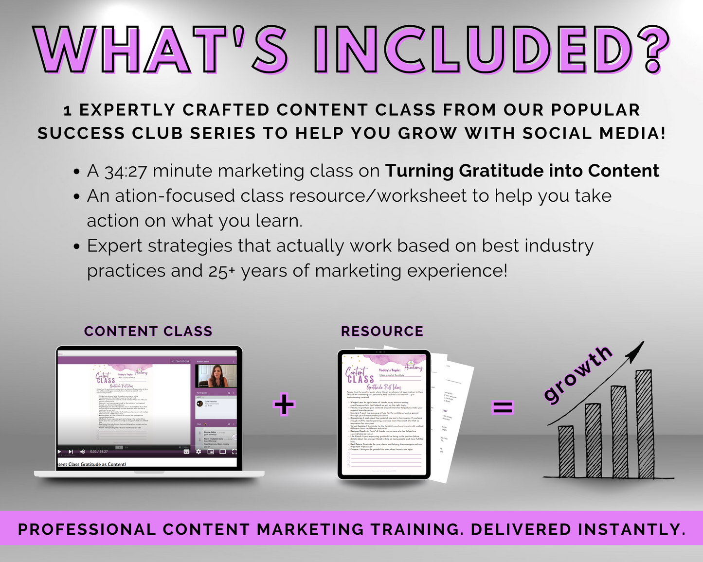 Content Class - Turning Gratitude into Content Masterclass