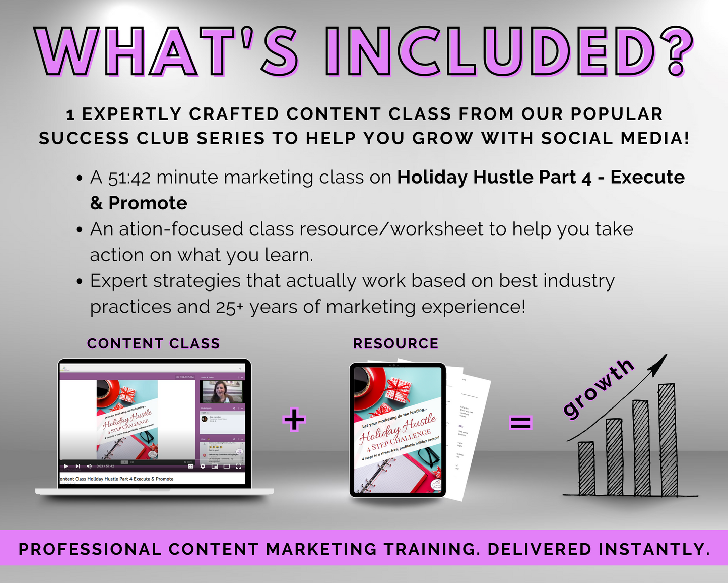 Content Class - Holiday Hustle Part 4 - Execute & Promote Masterclass