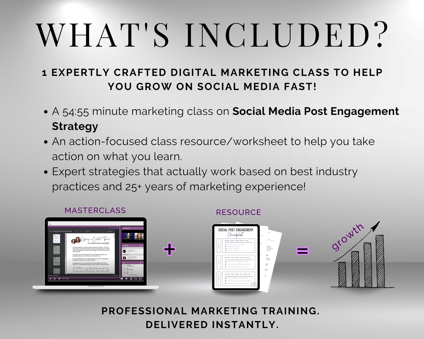 The TAT - Social Media Post Engagement Strategy Masterclass by Get Socially Inclined includes comprehensive instruction and practical exercises to enhance your understanding of the key strategies and techniques necessary for success in the field of online marketing. Through in-depth lessons, case studies,