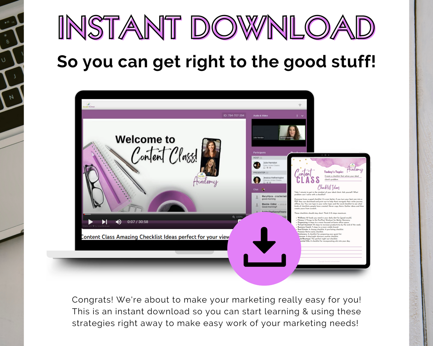 Content Class - Craft Amazing Checklists Perfect for Your Viewers Masterclass