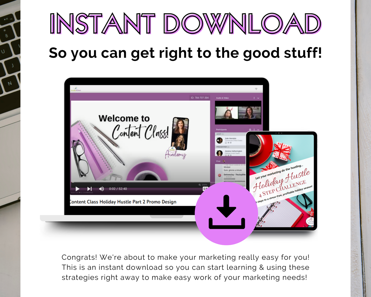 Content Class - Holiday Hustle Part 2 - Promo Design Masterclass