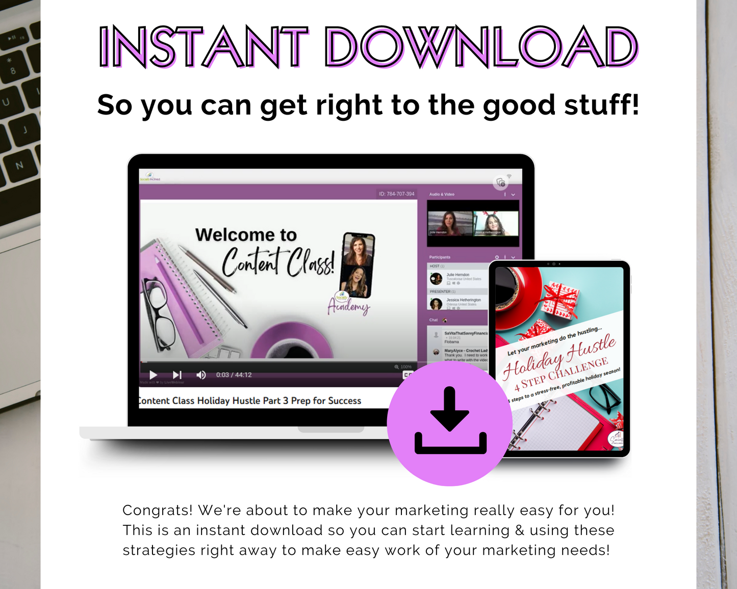 Content Class - Holiday Hustle Part 3 - Prep for Success Masterclass