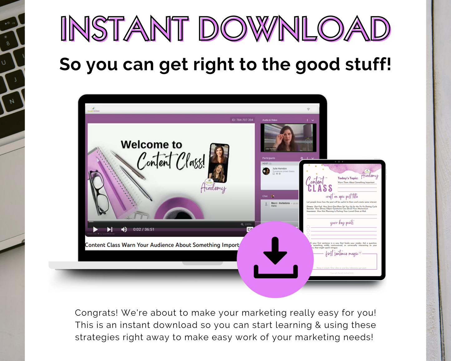 Content Class - Warn Your Audience About Something Important Masterclass