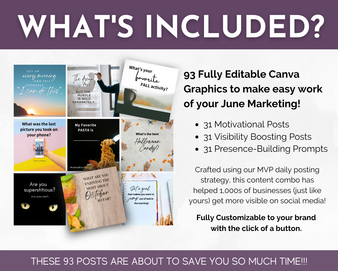 October Daily Posting Plan - Your Social Plan