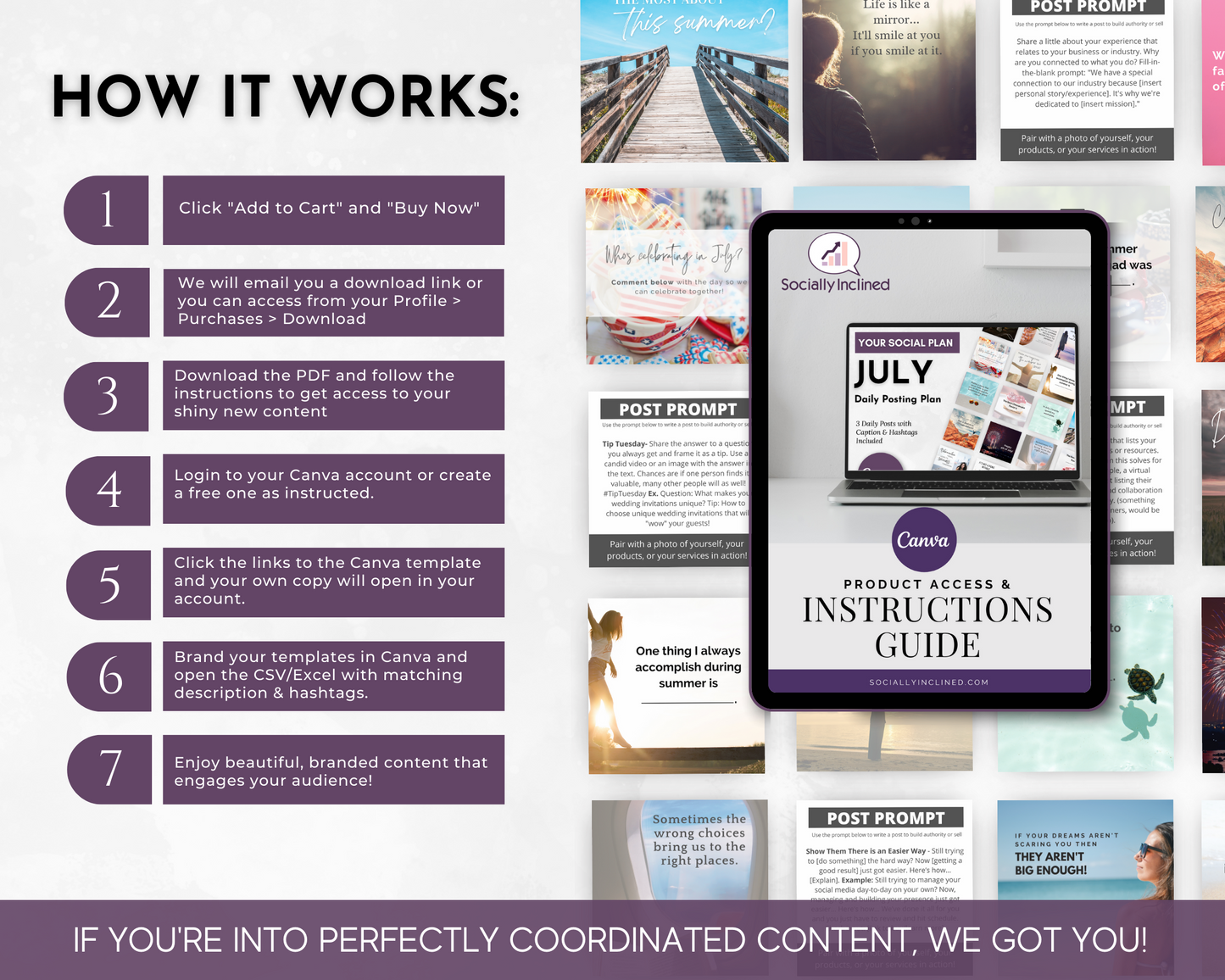 July Daily Posting Plan - Your Social Plan