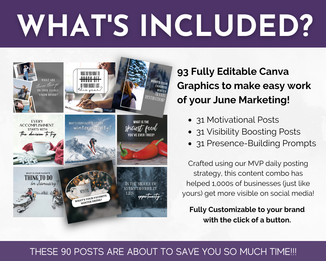 January Daily Posting Plan - Your Social Plan