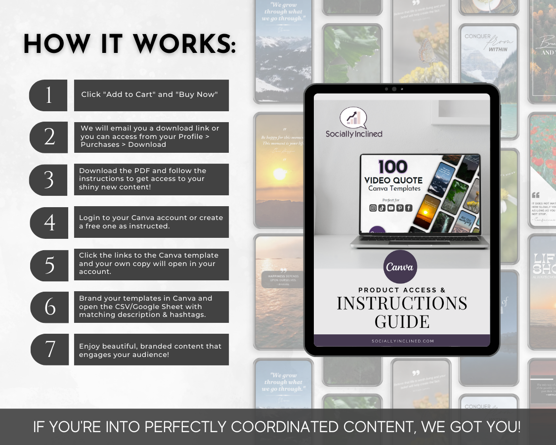 100 Canva Templates for Instagram Reels | Pre-made TikTok Videos, Facebook Reels, Pinterest Idea Pins, and YouTube Shorts