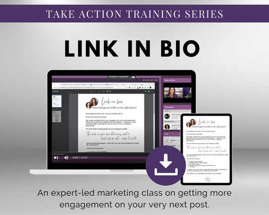 Check out the TAT -Link in Bio - Mini Website - Business Card Masterclass by Get Socially Inclined by clicking on the link in our bio!