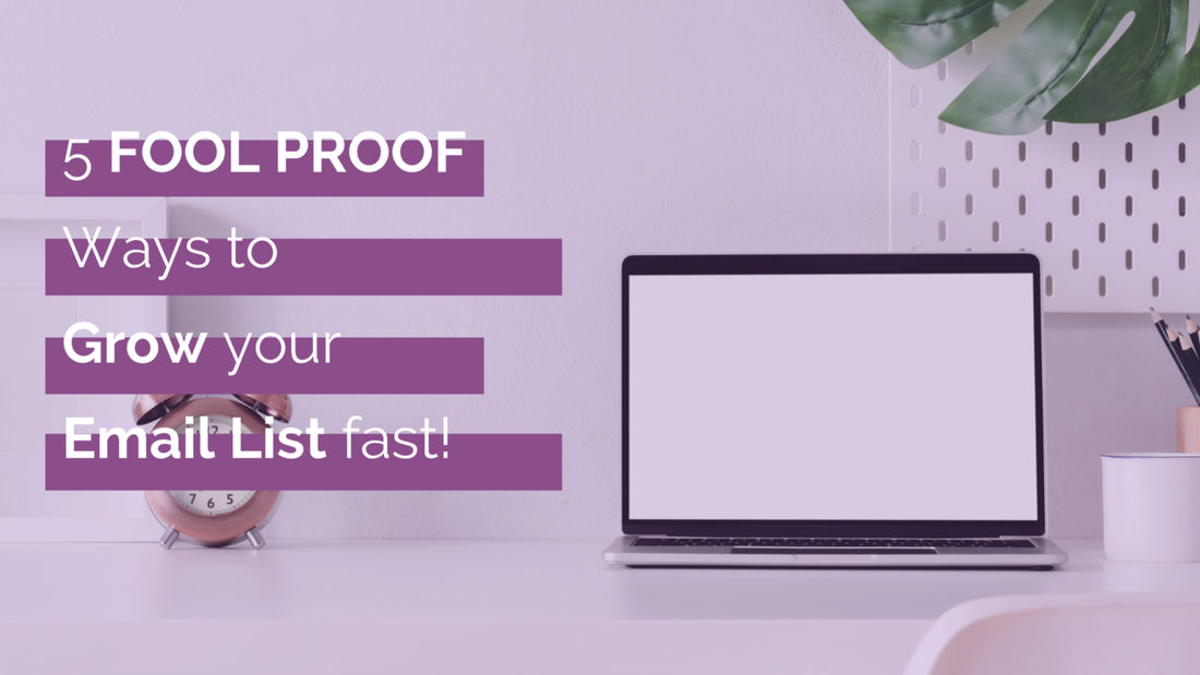 5 Fool Proof Ways to Grow your email List Fast!