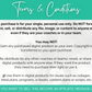 A flyer containing 'terms and conditions' for customer engagement in the National Days Social Media Post Bundle with Canva Templates by Socially Inclined.