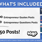 Discover the essential Entrepreneur Social Media Post Bundle with Canva Templates | 150 Images from Socially Inclined, containing insightful words of wisdom from successful business leaders. These quotes are curated to inspire and motivate entrepreneurs in their journey towards success. Covering a wide range