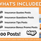 Insurance Social Media Post Bundle with Canva Templates