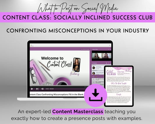 Content Class -  Confronting Misconceptions In Your Industry Masterclass