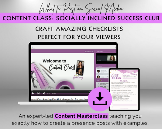 Content Class - Craft Amazing Checklists Perfect for Your Viewers Masterclass