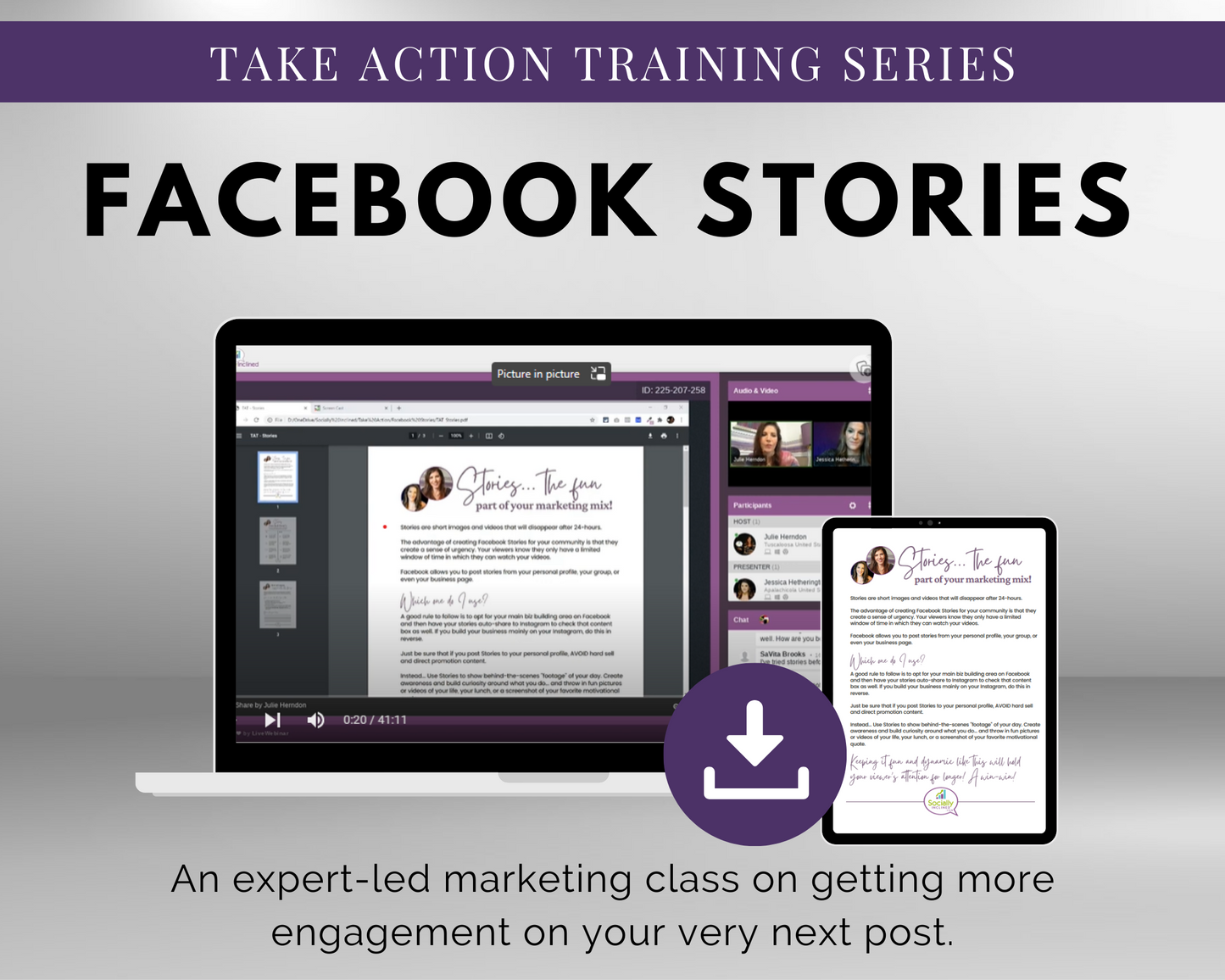 Introducing our new TAT - Facebook Stories Masterclass from Get Socially Inclined! Join us on Facebook for inspiring stories and actionable tips to help you reach.