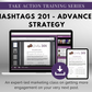 Take action training series TAT - Hashtags 201 - Advanced Strategy Masterclass featuring Get Socially Inclined for 2021.
