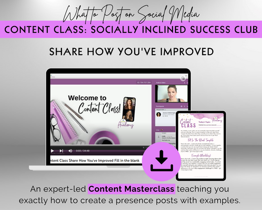 Content Class - Share How You've Improved Masterclass