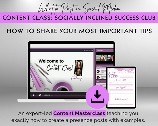 Content Class: How to Share Your Most Important Tips
