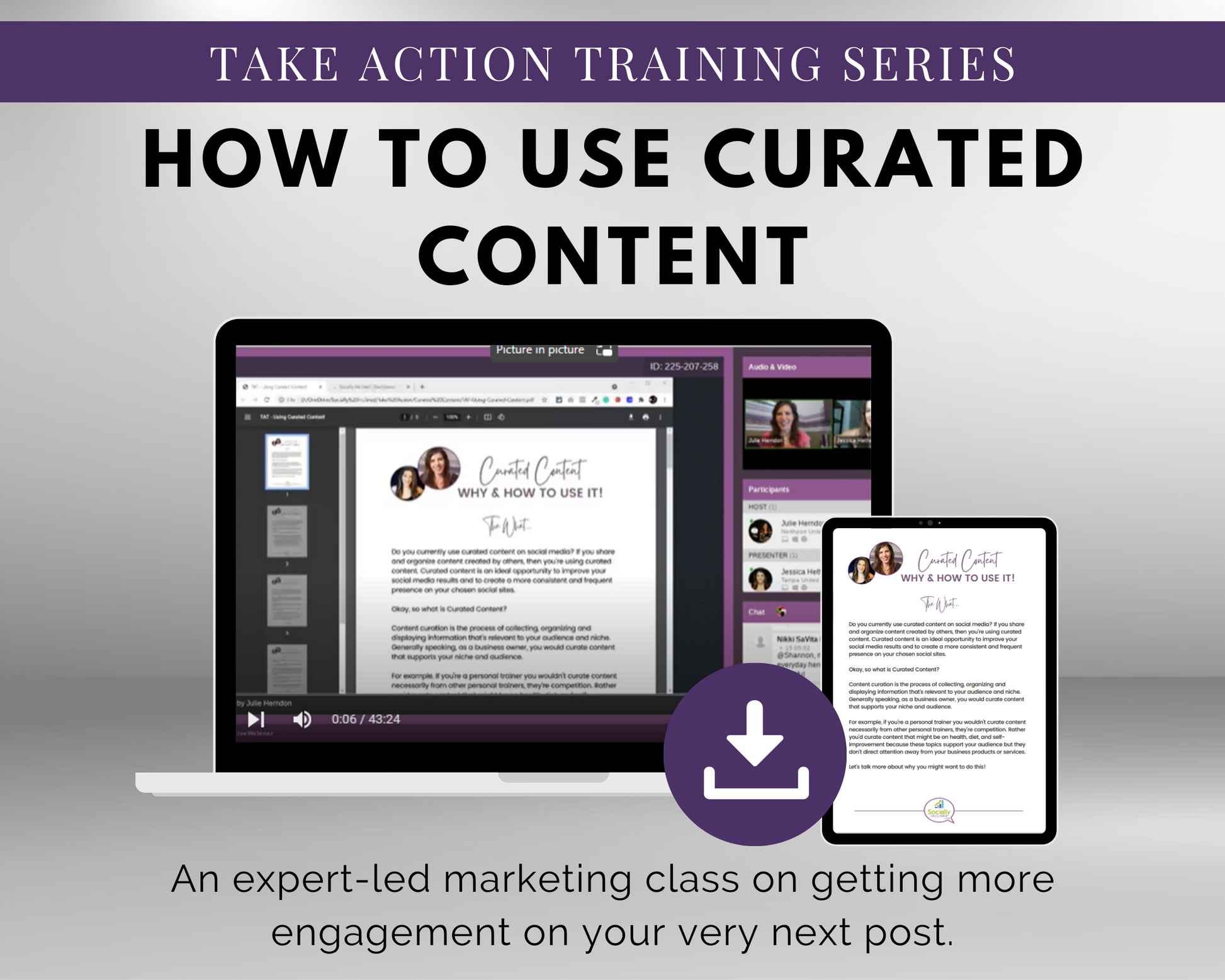 Take the TAT - How to Use Curated Content Masterclass training series on how to curate content effectively by Get Socially Inclined.