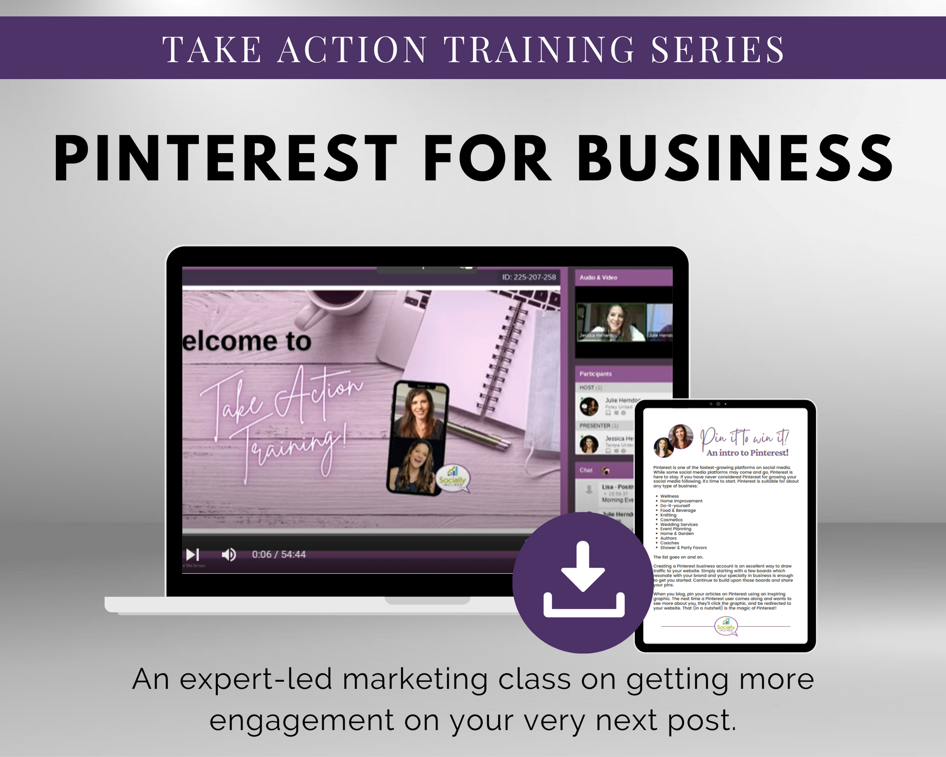 Get Socially Inclined's TAT - Pinterest For Business Masterclass