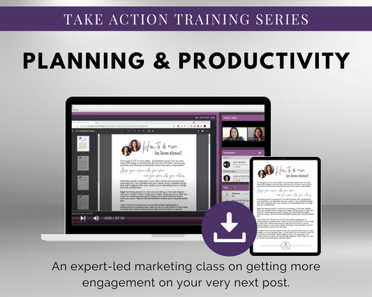 Plan and boost productivity with our TAT - Planning & Productivity Masterclass series from Get Socially Inclined.