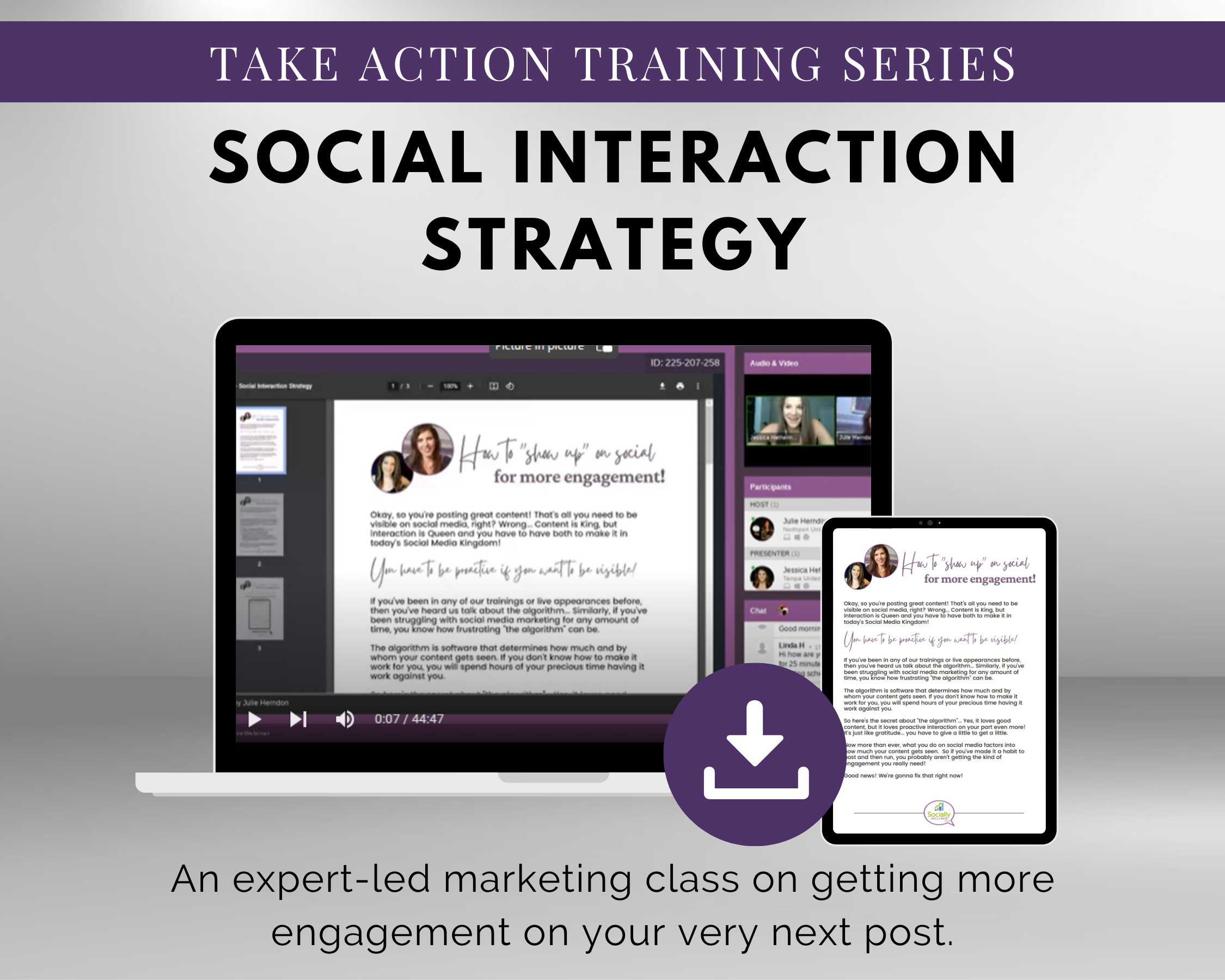 Improve your social interaction strategy with Get Socially Inclined's TAT - Social Interaction Strategy Masterclass training series.
