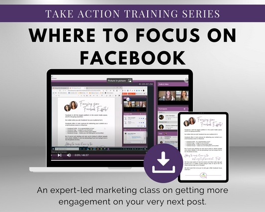 Introducing our new TAT - Where to Focus on Facebook Masterclass, a comprehensive program designed by Get Socially Inclined to help you master Facebook marketing strategies and tactics. With a singular focus on Facebook, this series will provide you with the tools.