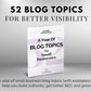 Modified Description: A Year of Blog Topics for Small Business Owners: 52 Topics to Fuel Your Blog's Success by Get Socially Inclined.