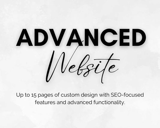 Explore the Advanced Website Design Package by Socially Inclined: offering up to 15 pages of custom design, seamlessly integrating SEO fundamentals and advanced functionality for a mobile-friendly experience.