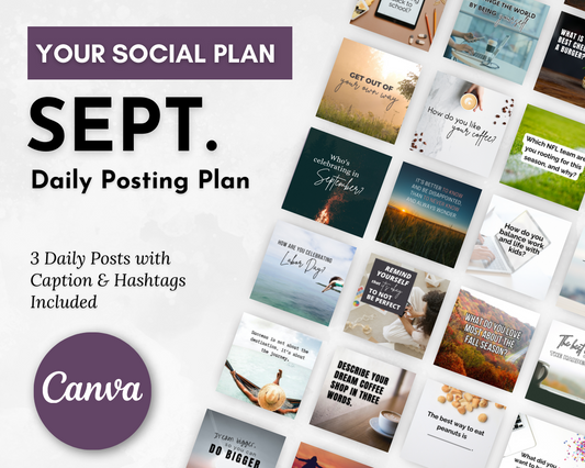 September Daily Posting Plan - Your Social Plan