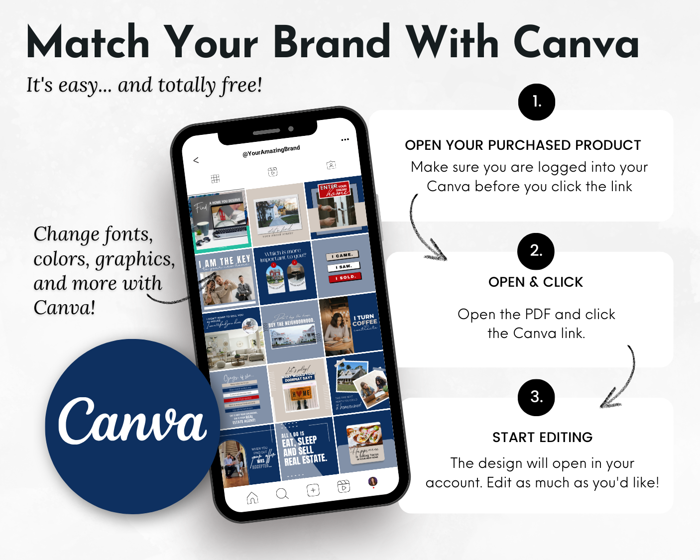Match your Socially Inclined brand of Real Estate Social Media 200 Post Bundle - With Canva Templates to reach your target audience on social media.