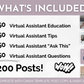 What's included in the Socially Inclined Virtual Assistant Social Media Post Bundle with Canva Templates education package?.