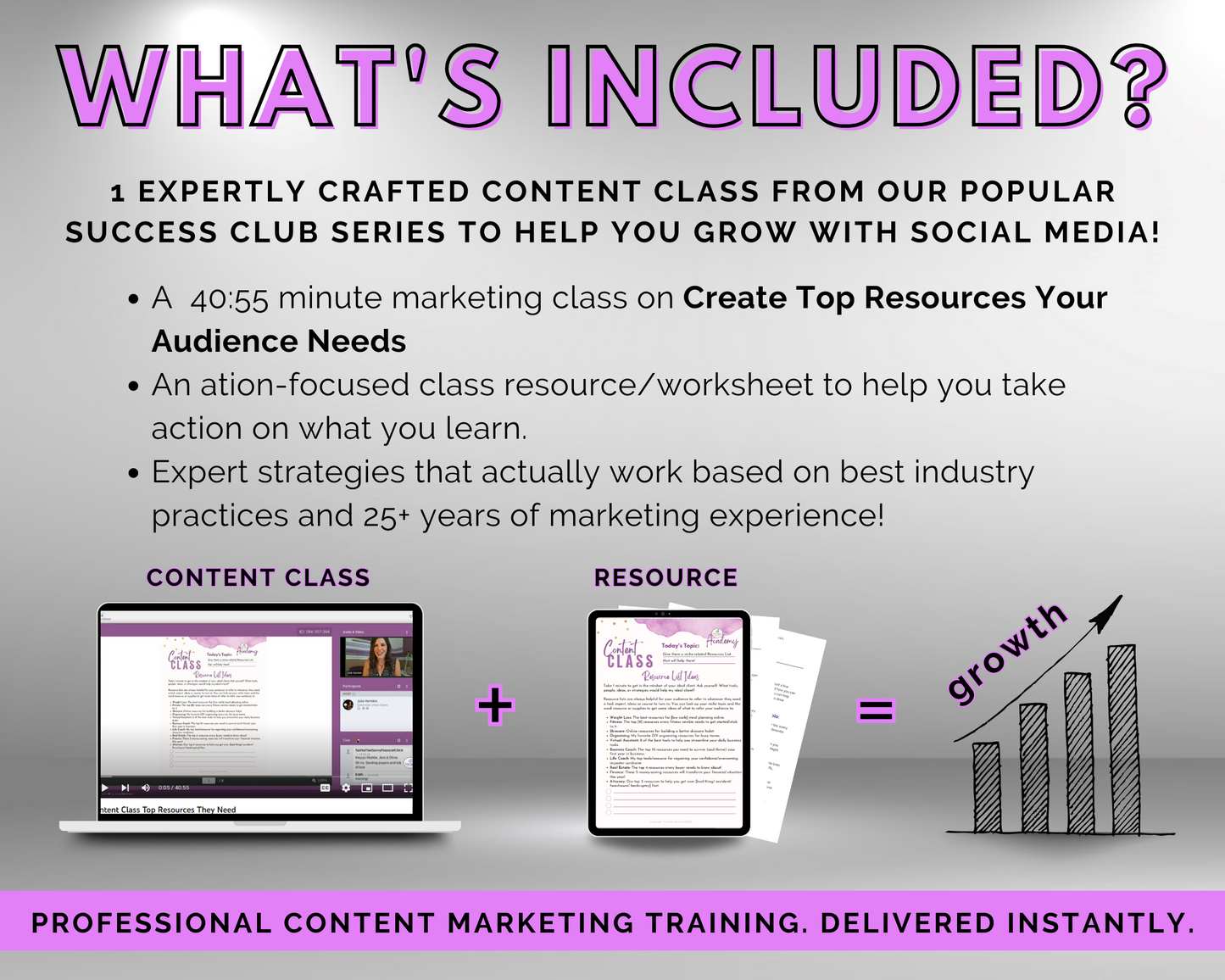 Content Class - Create Top Resources Your Audience Needs Masterclass