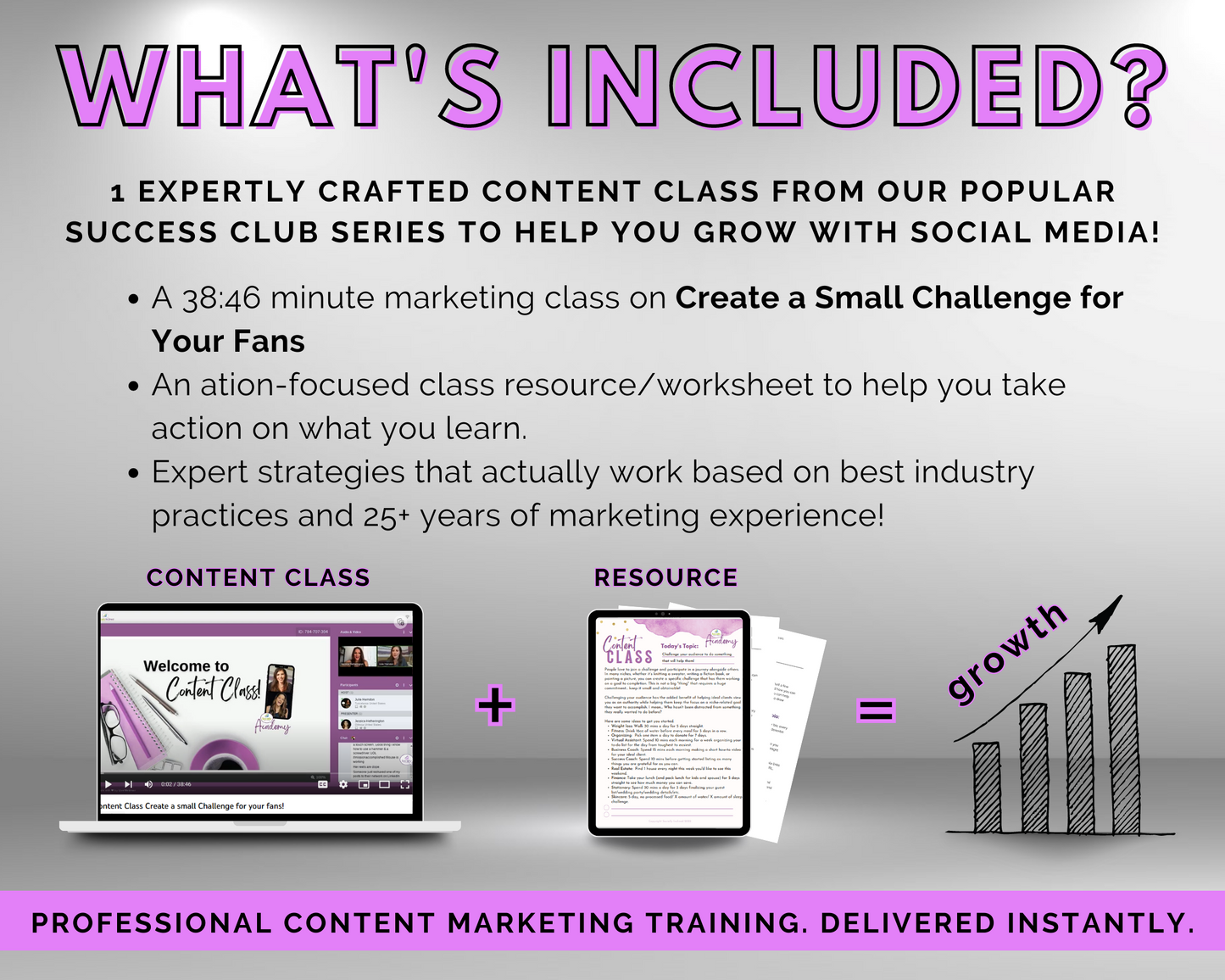 Content Class - Create a Small Challenge for Your Fans Masterclass