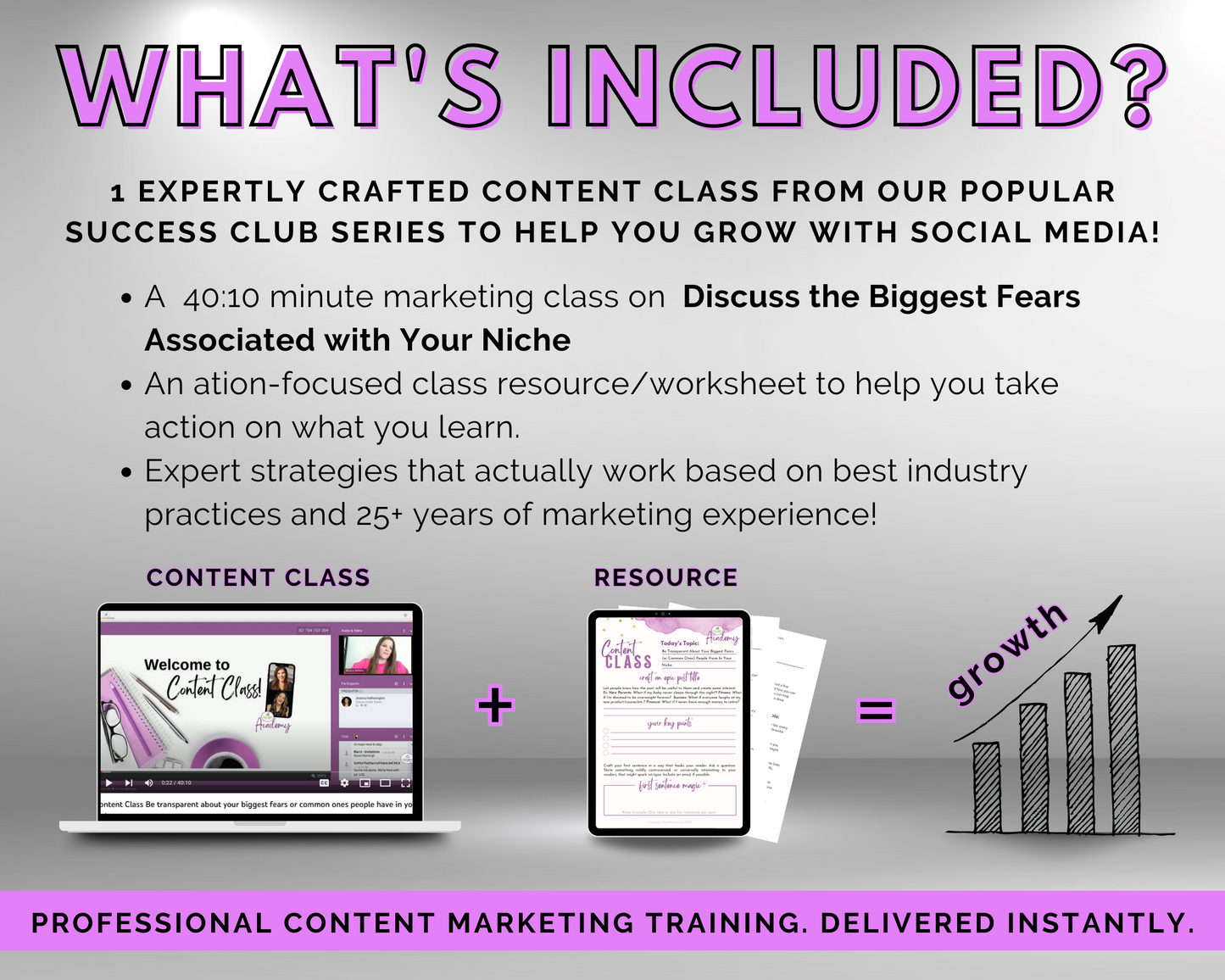 Content Class - Discuss the Biggest Fears Associated with Your Niche Masterclass