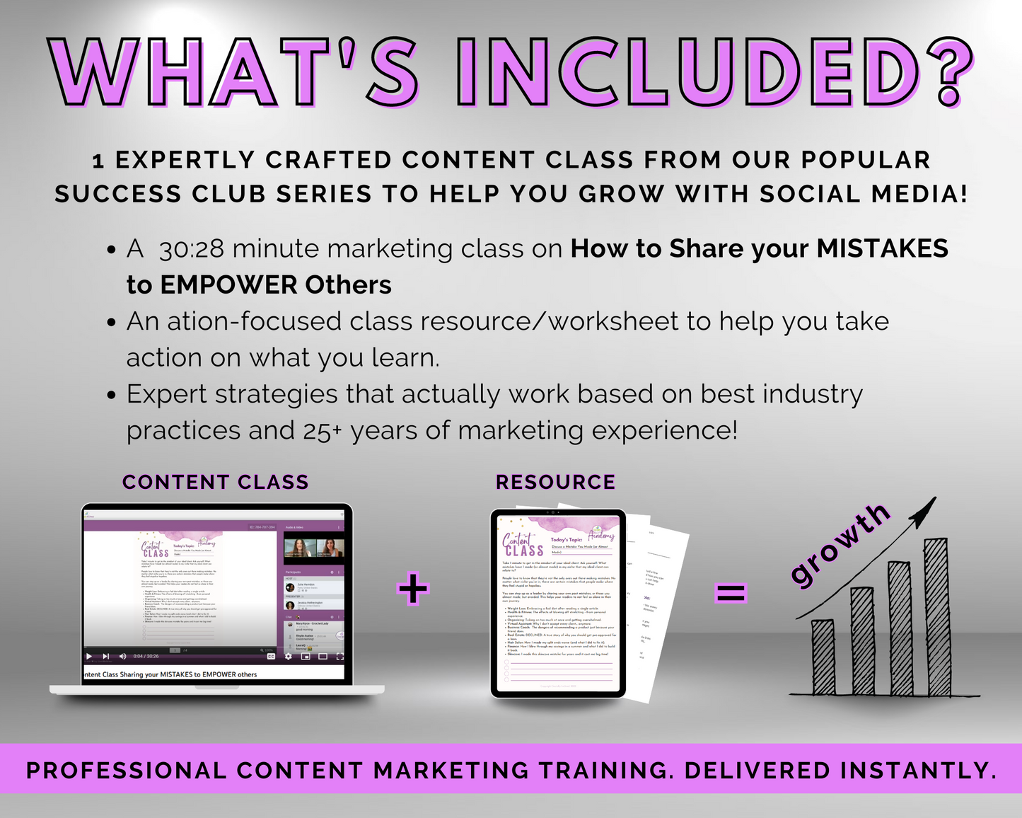 Content Class - How to Share your MISTAKES to EMPOWER Others Masterclass