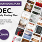 Effortlessly achieve growth with Get Socially Inclined's December Daily Posting Plan - Your Social Plan, featuring social media posts crafted using a variety of templates and captions. Enjoy holiday themes and decorations, all showcasing Canva branding.