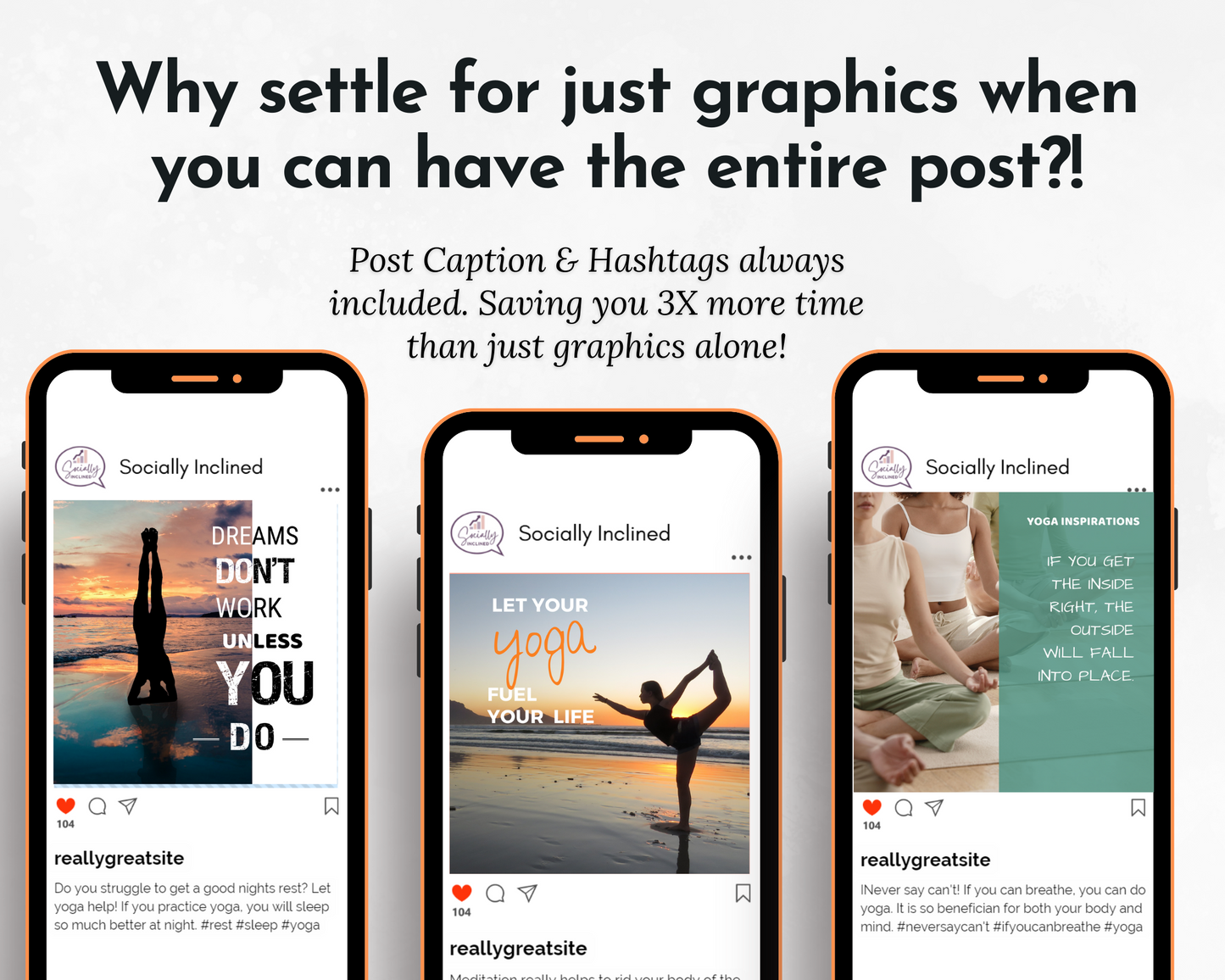 Yoga Social Media Post Bundle - With Canva Templates