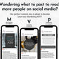 Three smartphone screens display social media posts featuring tips on motivation, visibility, and presence for impactful strategies. Unlock effortless growth with the December Daily Posting Plan - Your Social Plan from Get Socially Inclined to enhance your online influence seamlessly.