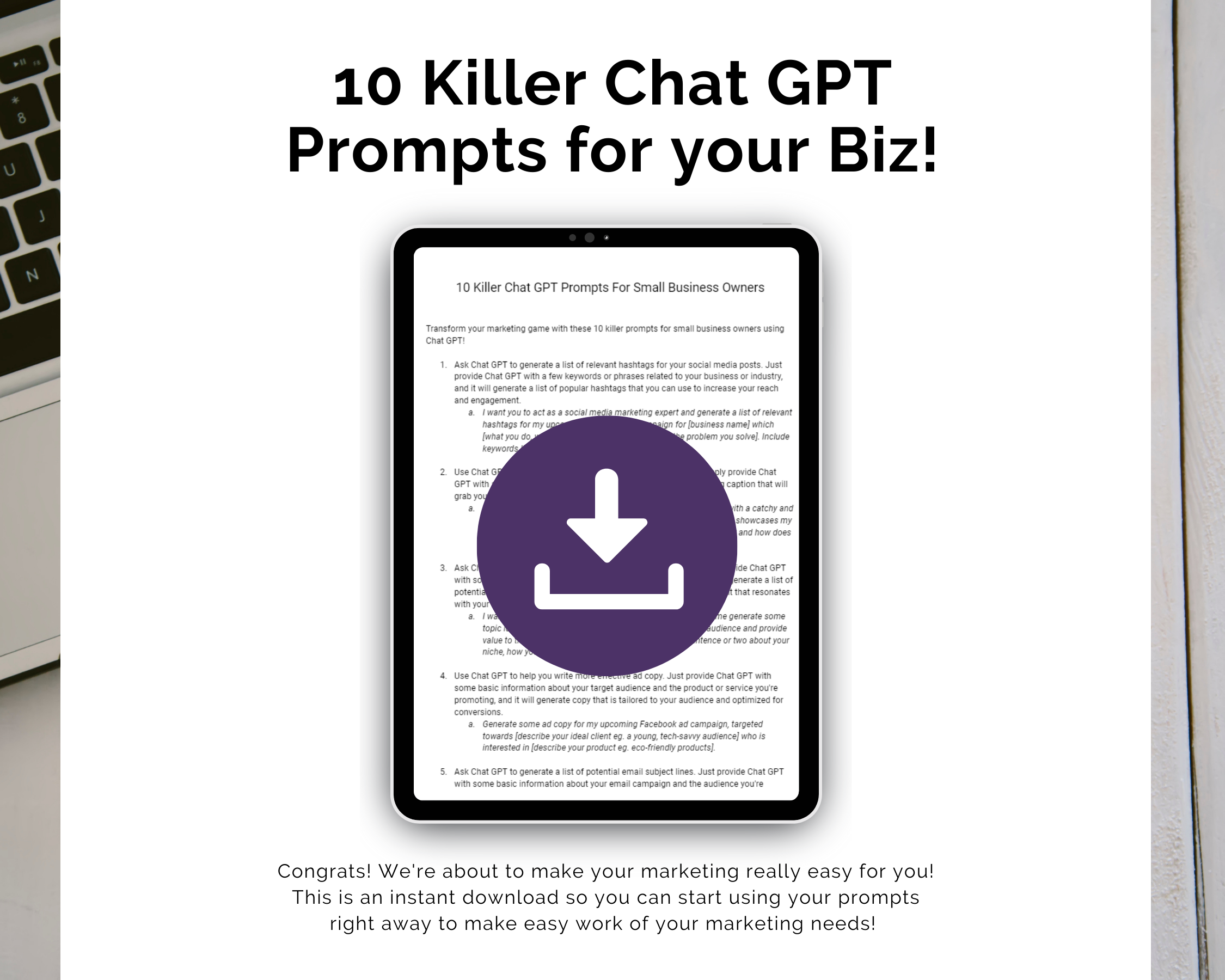 Chat GPT Marketing 101: The Essential Course for Small Business Owners
