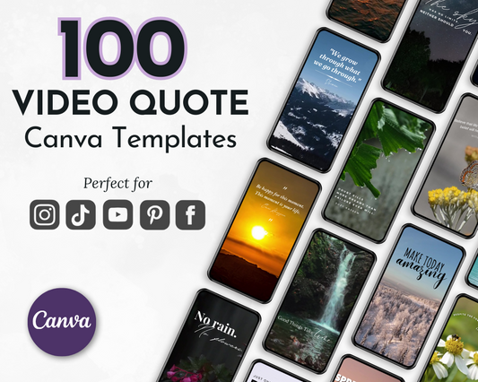 Explore our collection of 100 Video Quote Reels with Canva Templates designed to boost your online presence and enhance social media engagement by Get Socially Inclined.
