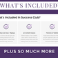 What's included in Get Socially Inclined Success Club Membership, marketing courses?