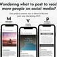 Three smartphones display various social media posts. Text at the top reads, "Wondering what to post to boost social media engagement? Our July Daily Posting Plan - Your Social Plan by Get Socially Inclined is about to become your new Marketing MVP.