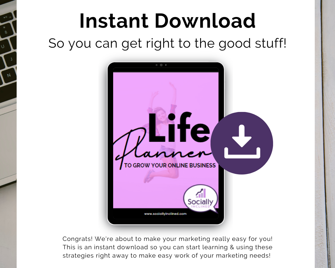 Get Socially Inclined's Life Planner is a purposeful design life planner.