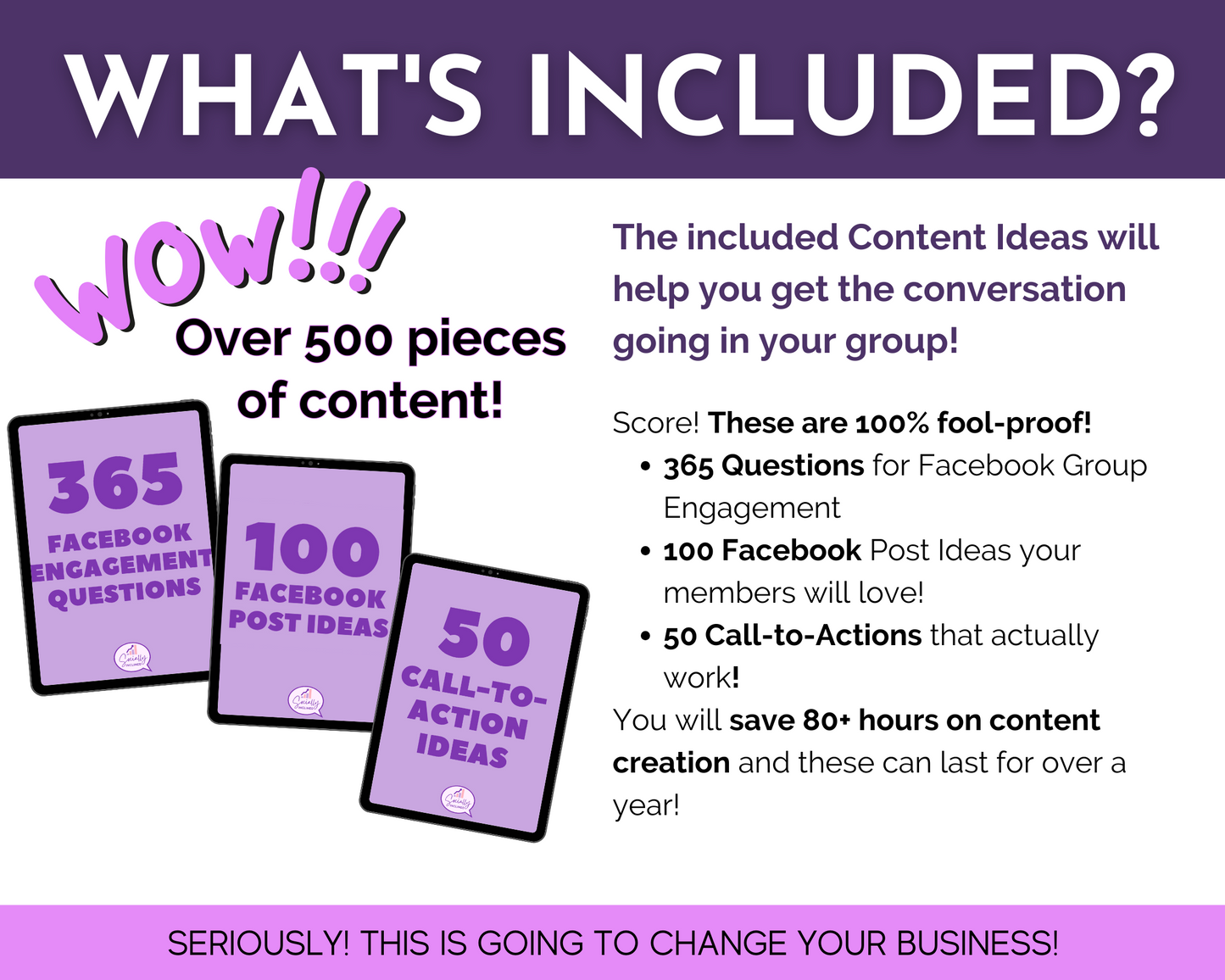 What's included in this package is a comprehensive guide to Monetization strategies for Facebook Group Growth, The ULTIMATE Grow & Monetize Your Facebook Group Bundle by Get Socially Inclined.