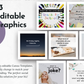 A collage showcases six editable Canva templates from Get Socially Inclined's AUGUST Daily Posting Plan—ideal for boosting engagement and strengthening your social media presence with fun questions for your audience.