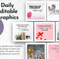 The February Daily Posting Plan by Get Socially Inclined offers seven pastel-themed Canva templates with editable prompts, self-care tips, and Valentine’s themes—ideal as a ready-to-use social media content calendar for February.