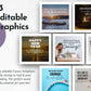 Discover the January Daily Posting Plan - Your Social Plan by Get Socially Inclined, offering a collection of 93 editable graphic templates designed for seamless engagement. This collection includes motivational quotes, New Year wishes, and personal goals, ideal for developing a comprehensive January social media strategy with customizable Canva designs for branding and social media purposes.