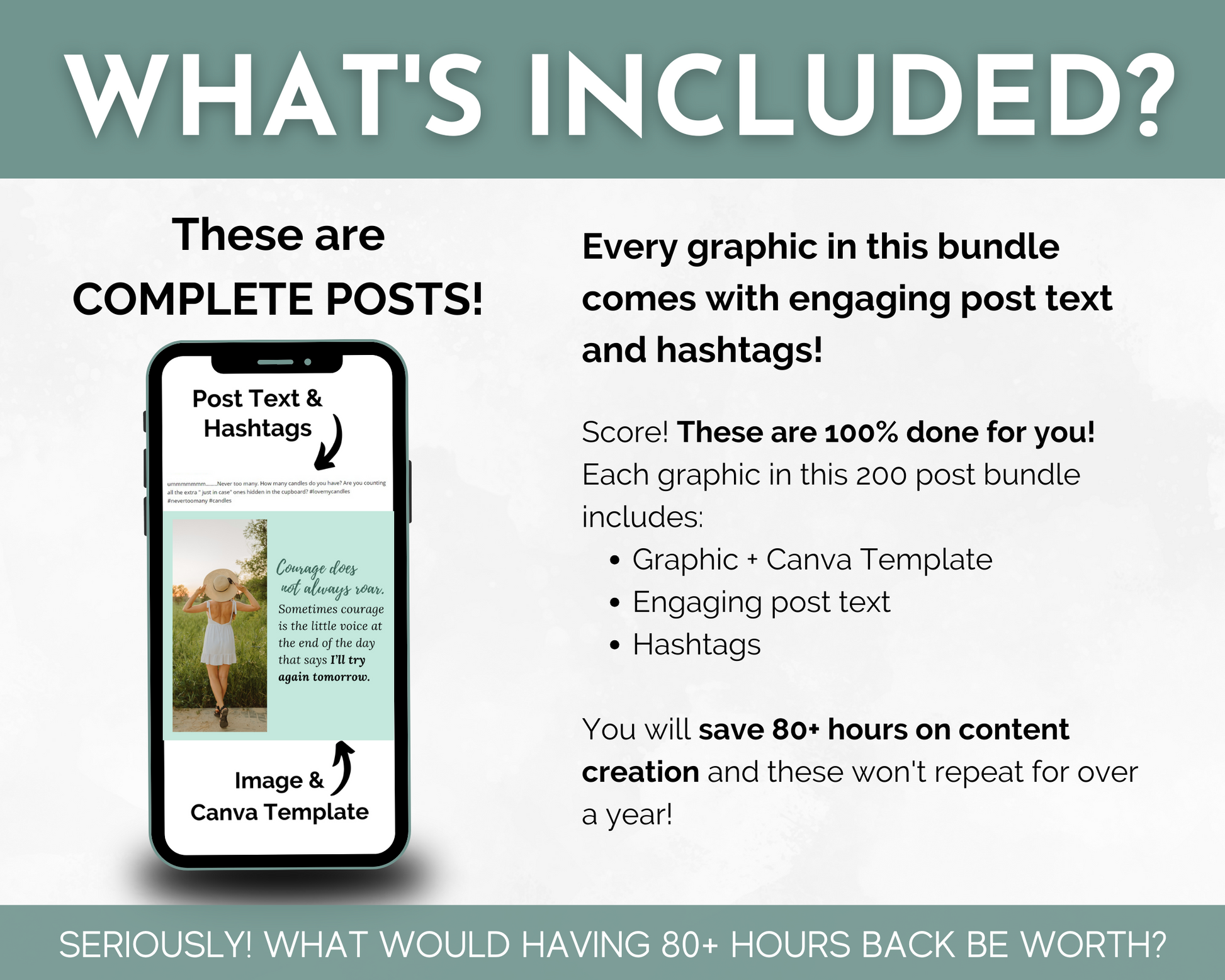 What's included with the Life Coaching Social Media Post Bundle with Canva Templates by Socially Inclined and how to grow your social media following?